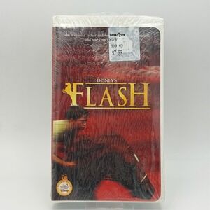 Flash VHS Rare OOP Clamshell Lucas Black Wonderful World of Disney Toys R Us New